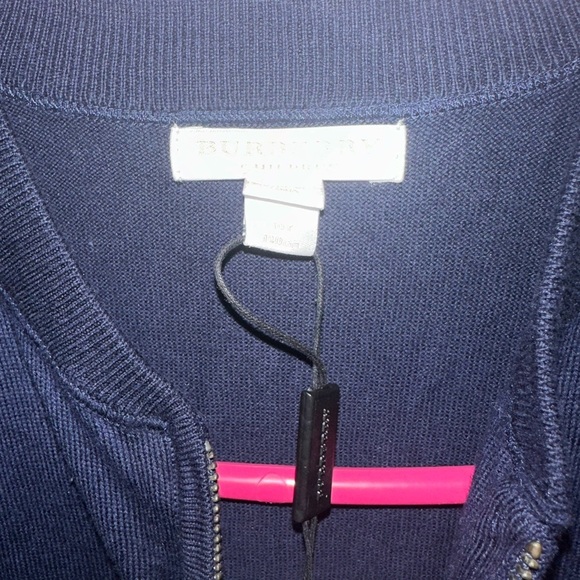 Burberry Kids 10Y Zip Up Cardigan (chest 22 length 15) NWT - Picture 9 of 11